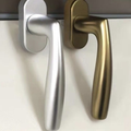Aluminum screen with inward-opening handle