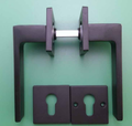 Aluminum alloy material lock handle split lock